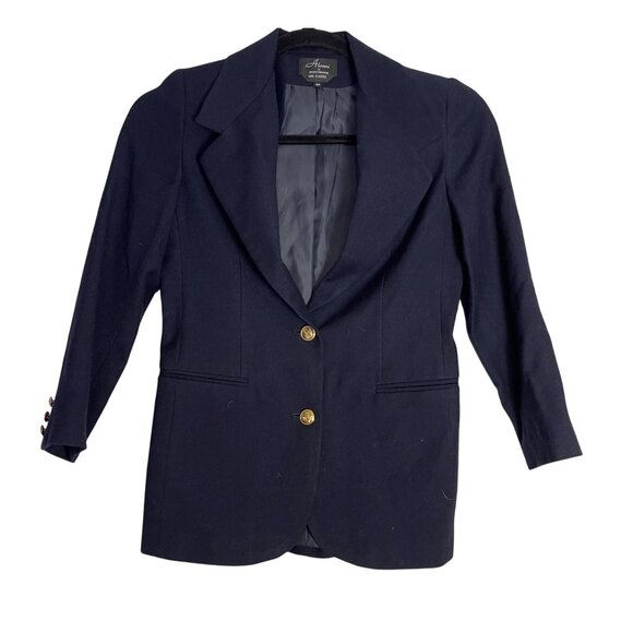 Alanni By Donnybrook Jackets & Blazers - Alanni By Donnybrook Women's Navy Blazer Jacket Size 6P long sleeve 3 button sle